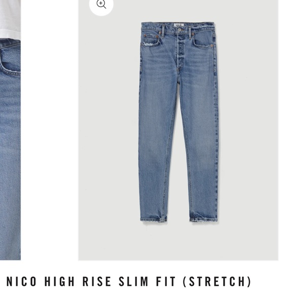 Agolde Nico High Rise Slim Fit Jeans - Picture 4 of 10